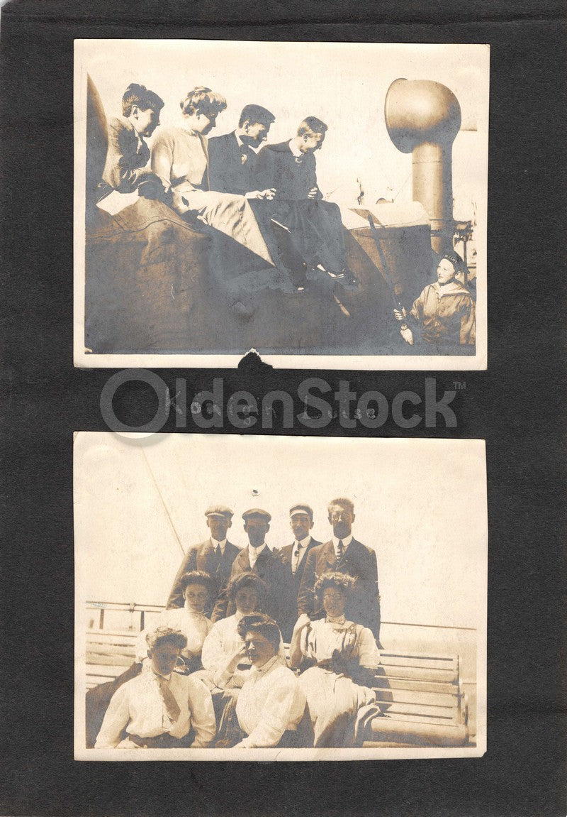 SS Königin Luise Mediterranean Cruise Vacation Antique Snapshot Photos 1913