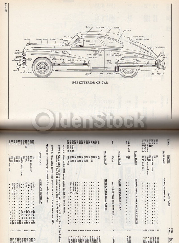 Pontiac Motors Antique Wholesale Automobile Parts Price List Catalog 1938