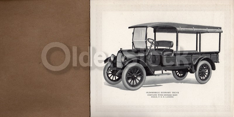 Oldsmobile Salesmen's Catalog Antique Trucks Graphic Advertising Price List 1919