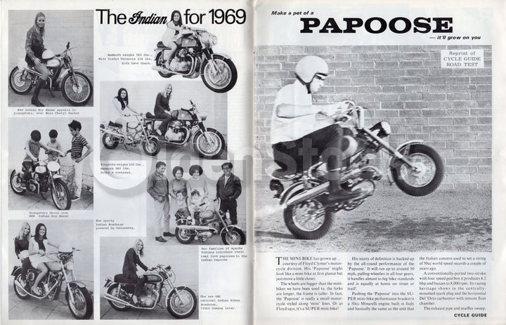 Indian Pony Scout Motorcycles Vintage Floyd Clymer Advertising Sales Catalog