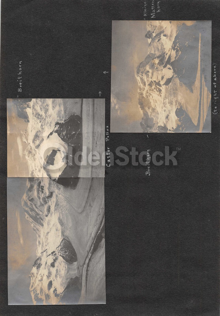 Intrepid Explorers in the French Alps Charming Vacation Antique Snapshot Photos