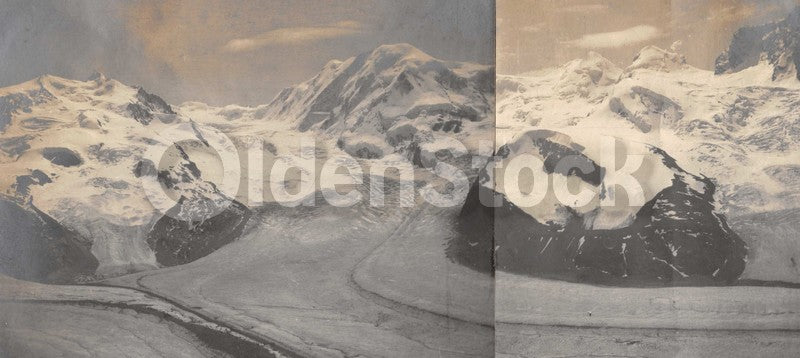 Intrepid Explorers in the French Alps Charming Vacation Antique Snapshot Photos