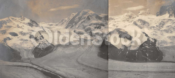 Intrepid Explorers in the French Alps Charming Vacation Antique Snapshot Photos