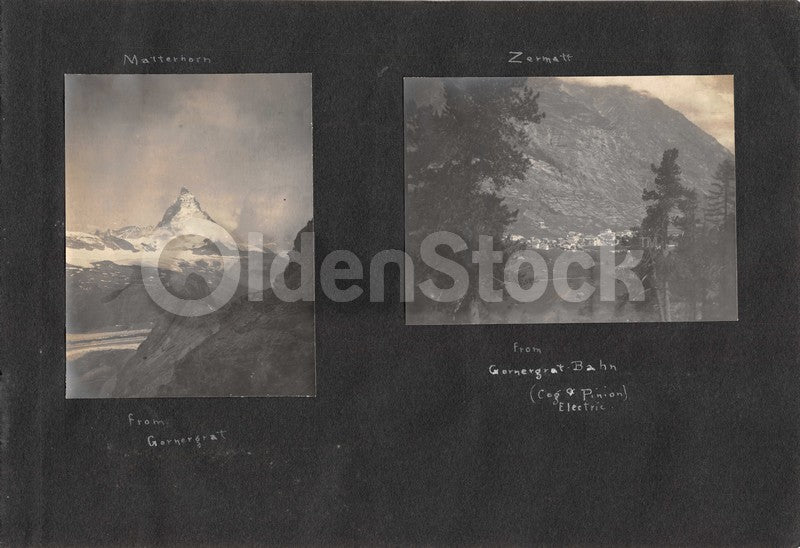 Intrepid Explorers in the French Alps Charming Vacation Antique Snapshot Photos