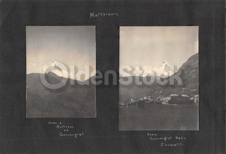 Intrepid Explorers in the French Alps Charming Vacation Antique Snapshot Photos