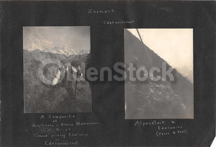 Intrepid Explorers in the French Alps Charming Vacation Antique Snapshot Photos