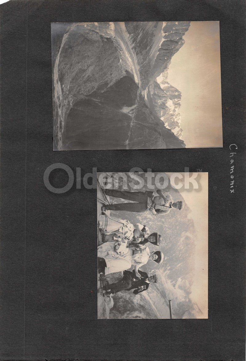 Intrepid Explorers in the French Alps Charming Vacation Antique Snapshot Photos