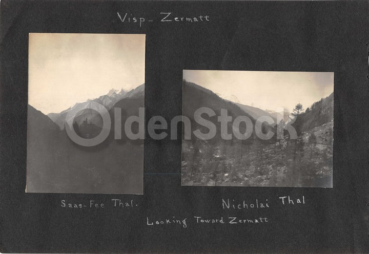 Intrepid Explorers in the French Alps Charming Vacation Antique Snapshot Photos