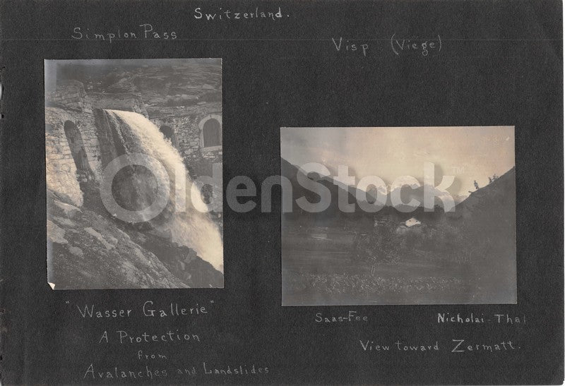 Intrepid Explorers in the French Alps Charming Vacation Antique Snapshot Photos