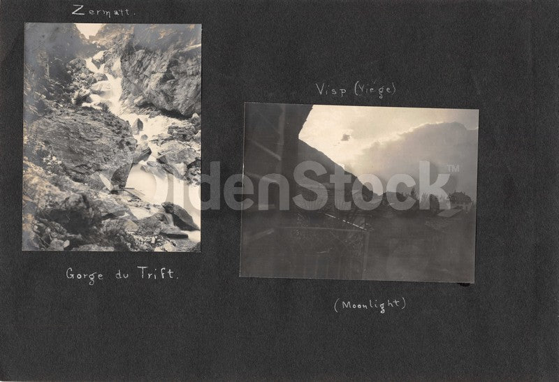Intrepid Explorers in the French Alps Charming Vacation Antique Snapshot Photos