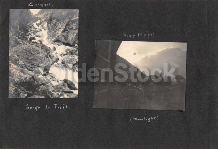 Intrepid Explorers in the French Alps Charming Vacation Antique Snapshot Photos