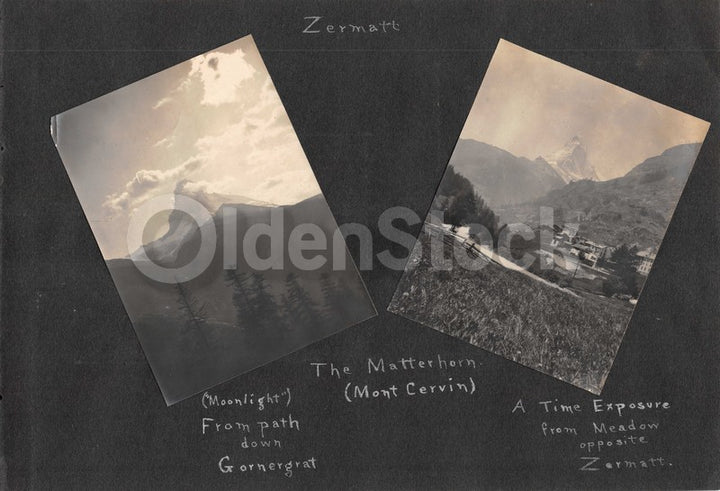 Intrepid Explorers in the French Alps Charming Vacation Antique Snapshot Photos
