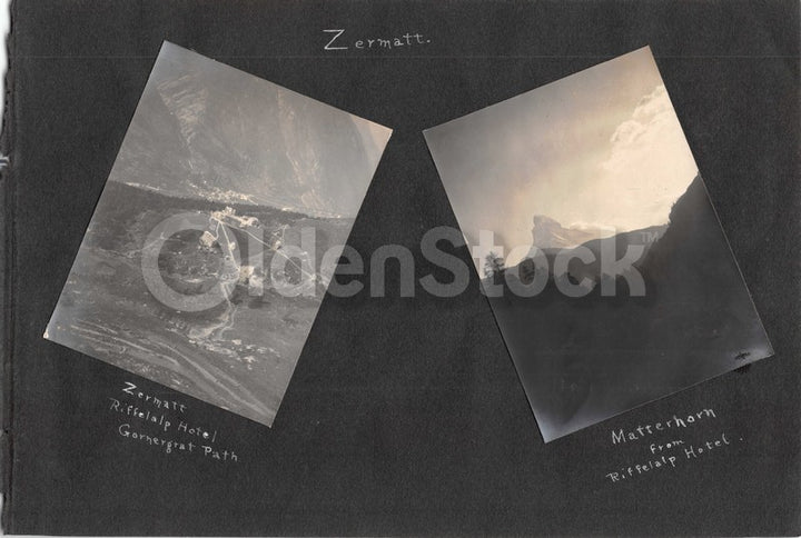 Intrepid Explorers in the French Alps Charming Vacation Antique Snapshot Photos