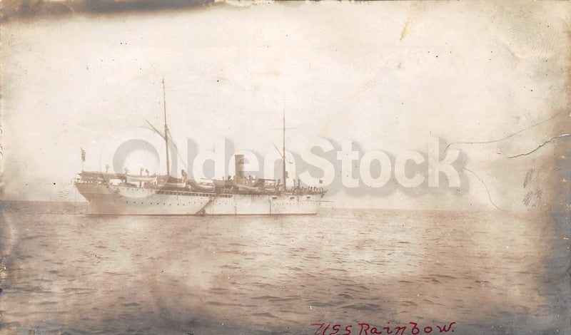 USS Rainbow Pacific Fleet Philippine Squadron Flagship Antique Snapshot Photo