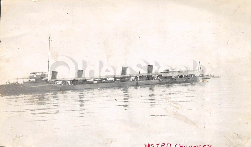 USTBD Chauncey United States Navy Asiatic Fleet Ship Antique Snapshot Photo