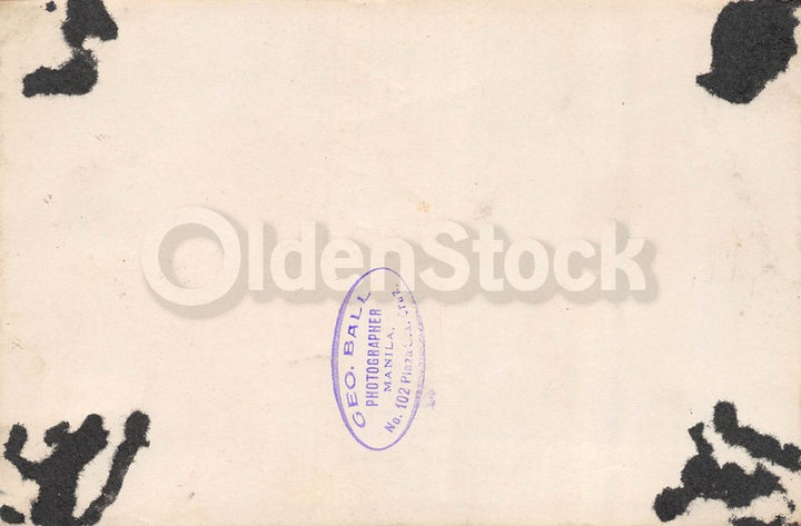 USS Wisconsin (BB-9) Pacific Fleet Navy Battleship in Philippines Antique Photo