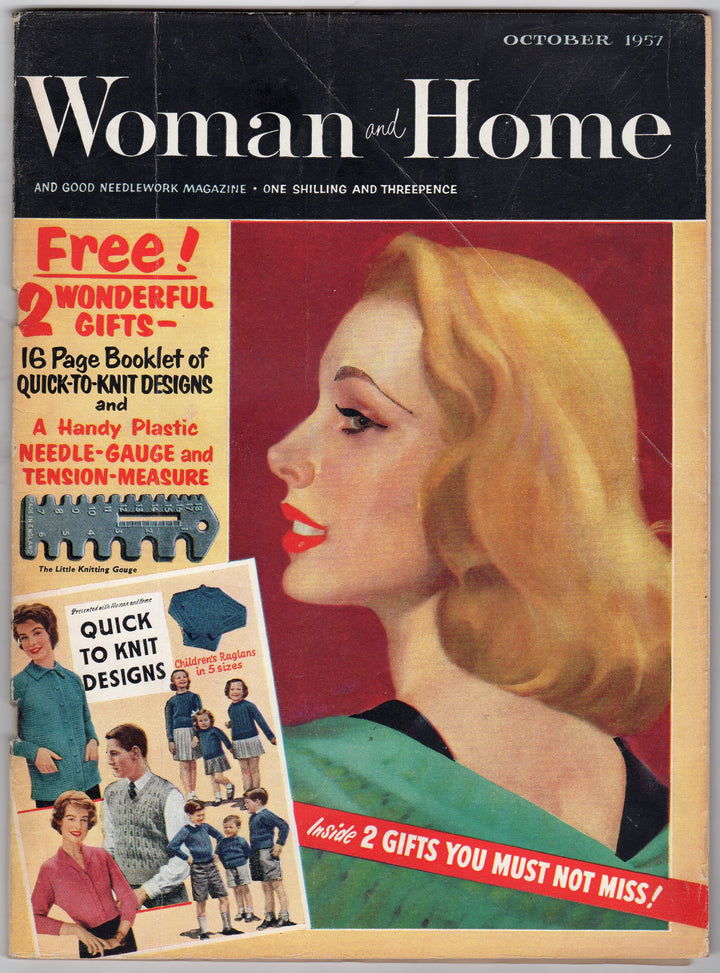 Woman and Home Vintage 1950s Ladies Fashions & Advertising Magazine