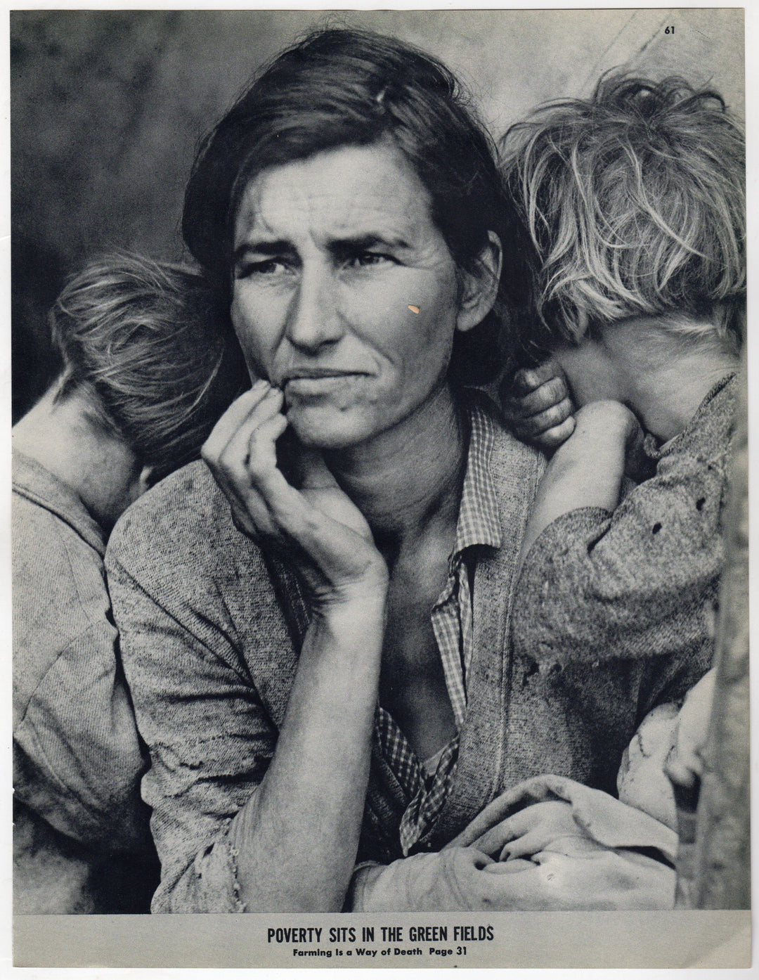 Dorothea Lange Dustbowl Mother Nipomo CA Vintage News Magazine Poster Print