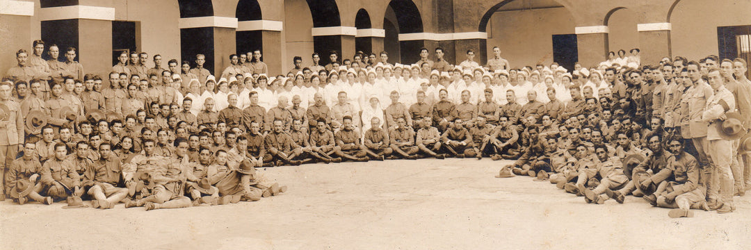 WWI Puerto Rico Nurses Patriotic American Flags Hospital Military Photos 1918