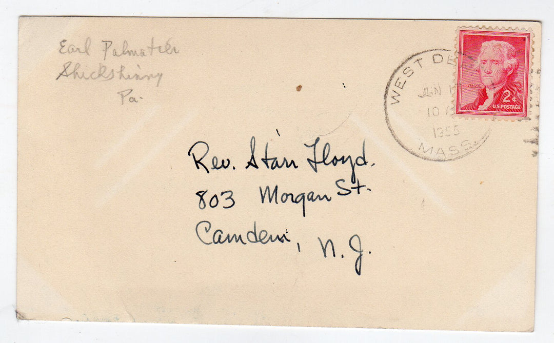 Earl Palmatier Original Cape Cod Massachusetts Ink Sketch Drawing 1955