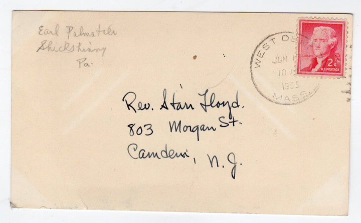 Earl Palmatier Original Cape Cod Massachusetts Ink Sketch Drawing 1955