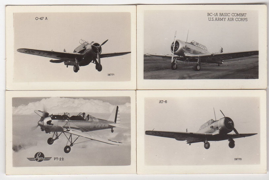 Ryan P22 BC1A Air Force Fighter Planes Vintage WWII Spotters Mini Photos