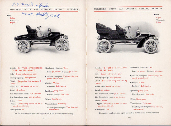 Handbook of Gasoline Automobiles Autograph Signed by George Selden 1907