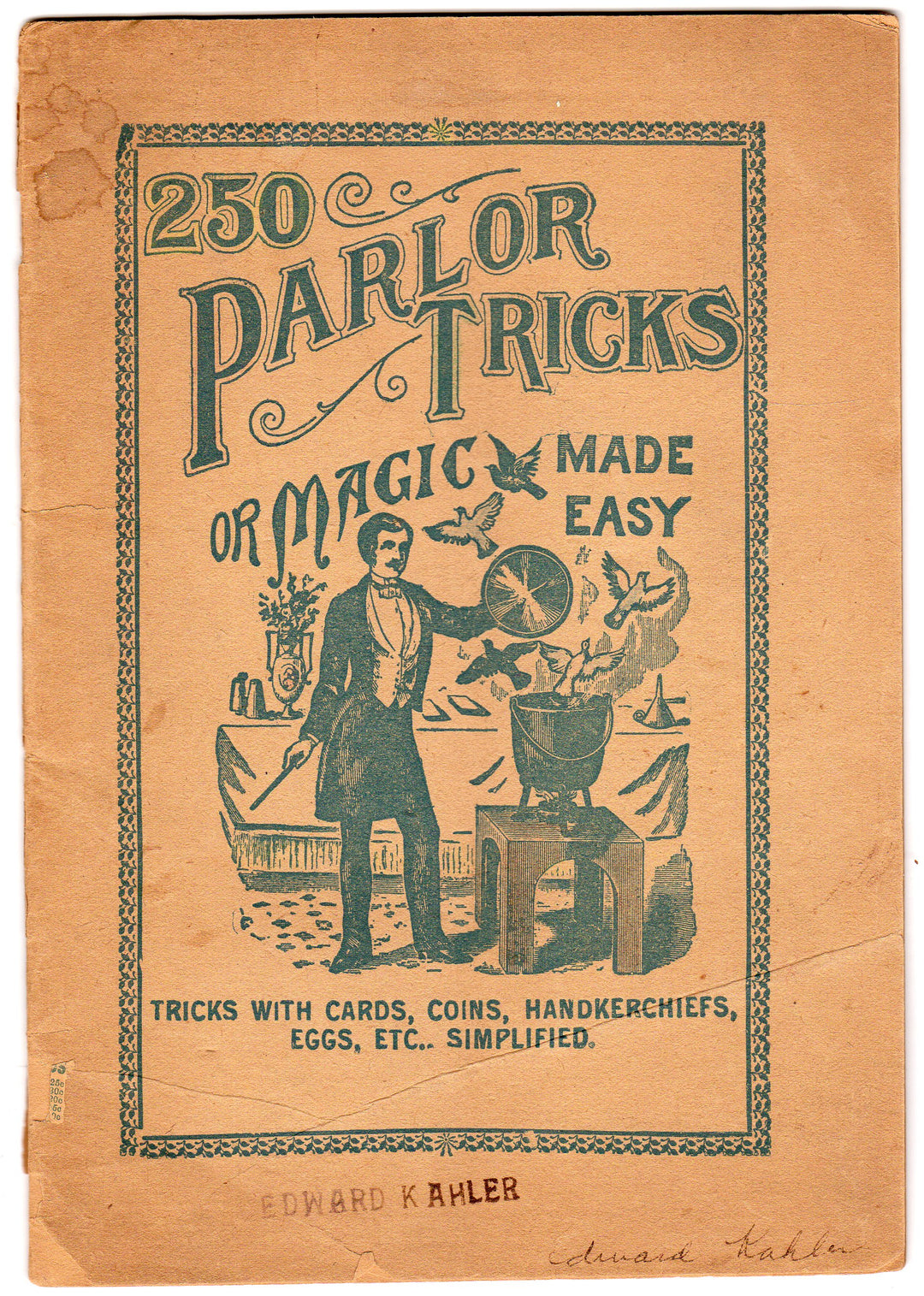 Magic Made Easy Book of 250 Parlor Tricks Vintage Magicians Trade Catalog
