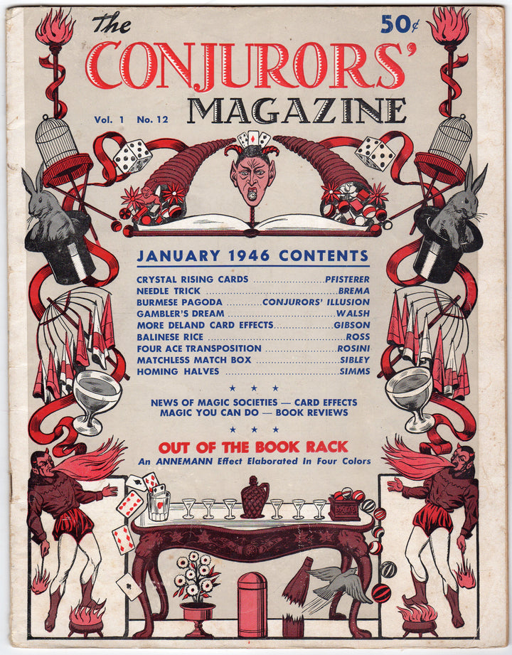 Conjuror's Magazine January 1946 Vintage Magician's Tricks Guide Book
