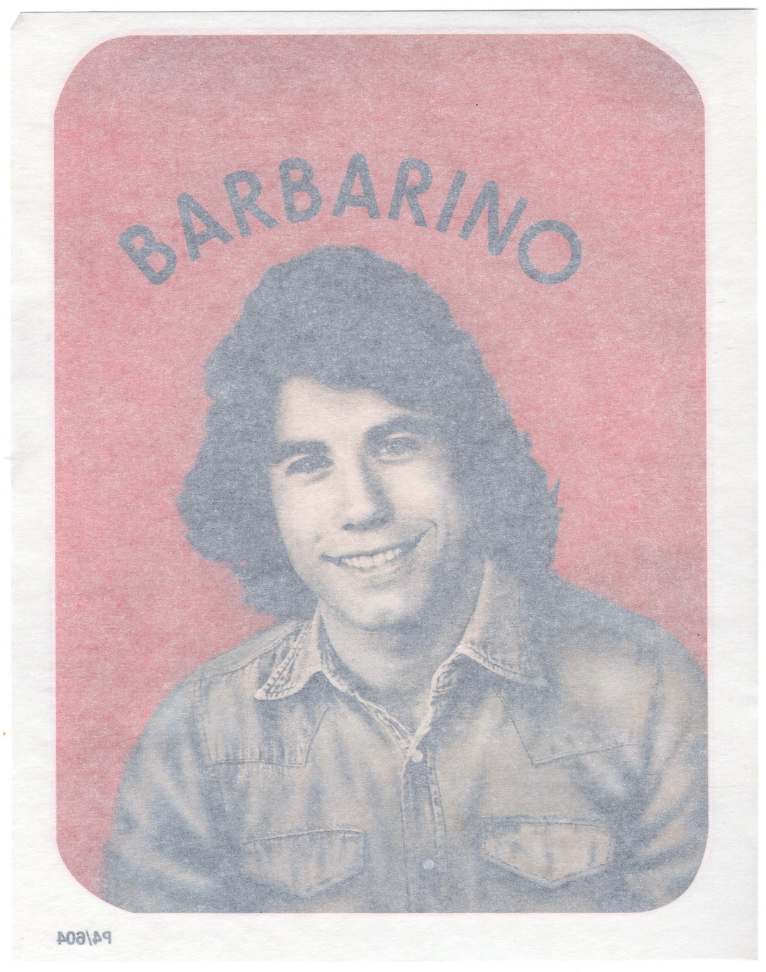 John Travolta Vinnie Barbarino Welcome Back Kotter Vintage T-Shirt Iron-On