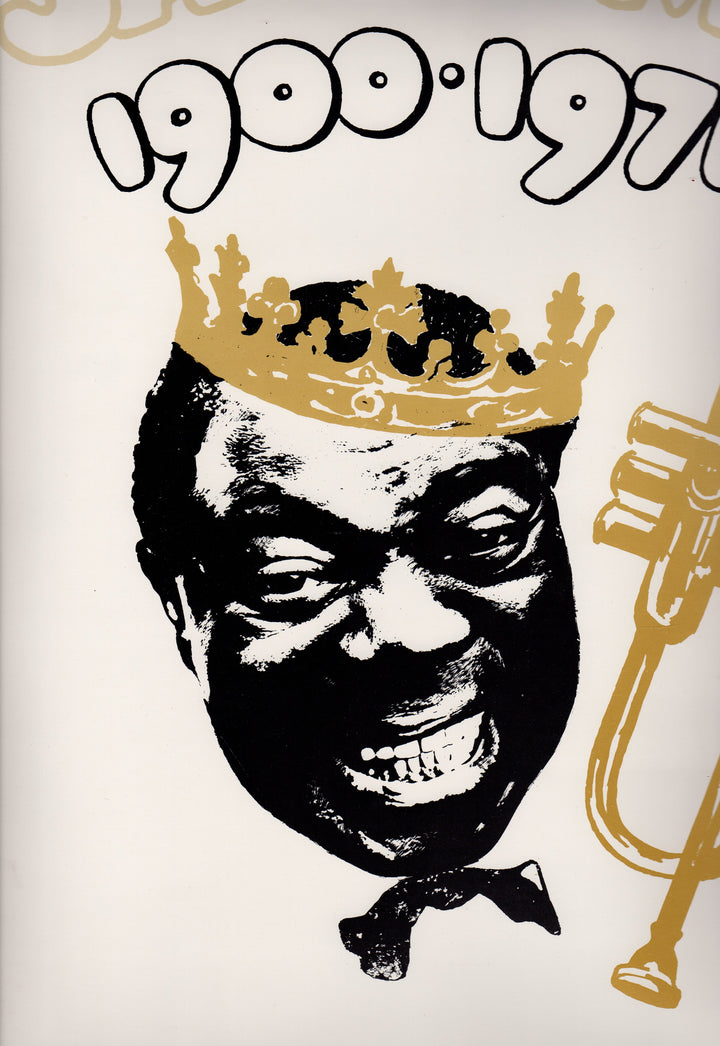 Louis Armstrong 'Satchmo' Jazz Music Great Original Vintage Memorial Poster