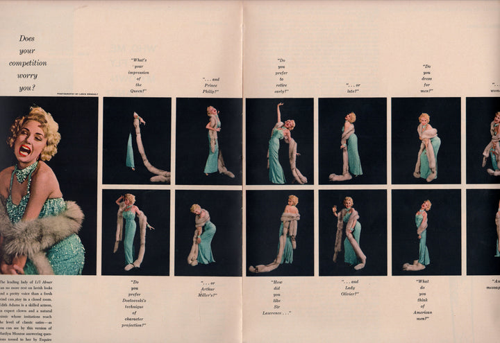 Edith Adams Li'l Abner Movie Actress Vintage Magazine Photoshoot Spread Print