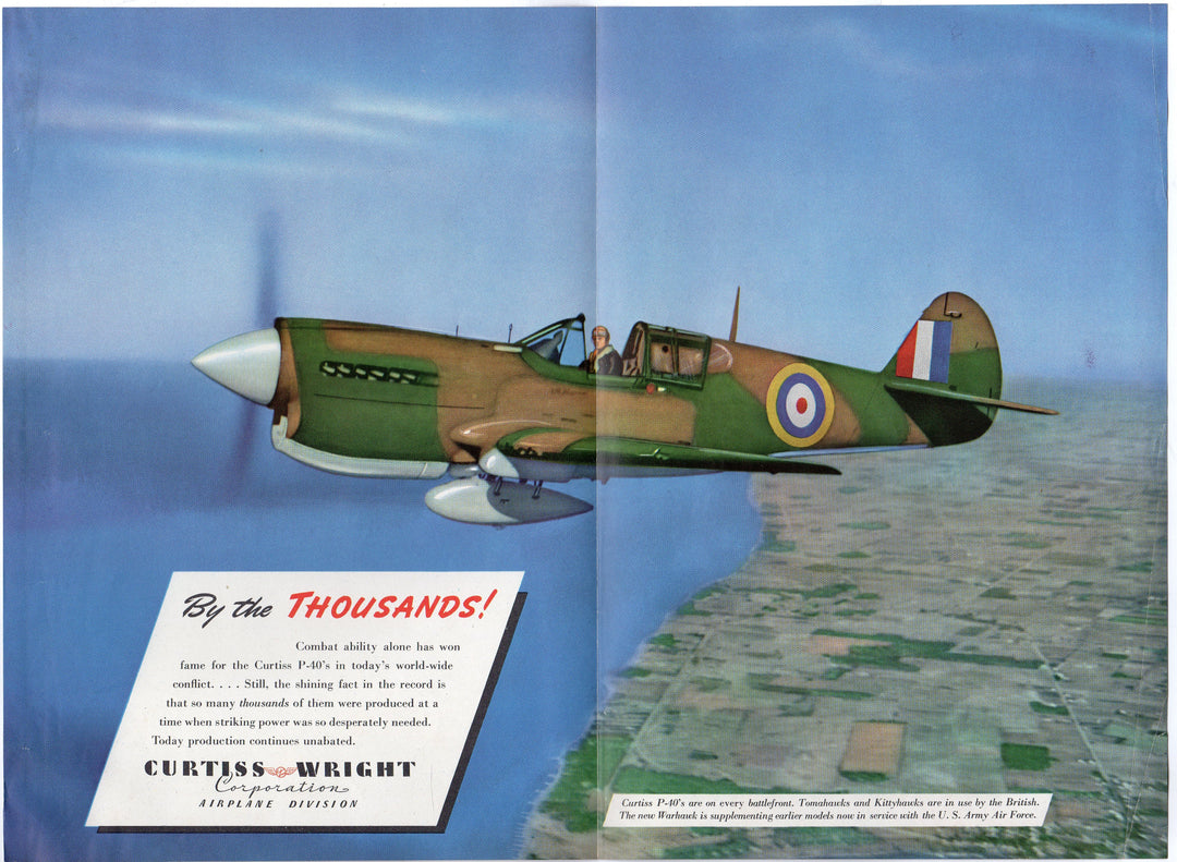 WWII Invaders British Stirling Bomber Plane Crew Vintage Magazine Poster