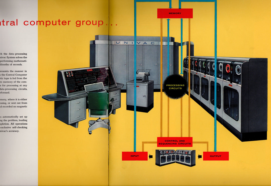 Remington Rand Univac Industrial Computers Vintage Salesmen's Advertising Book