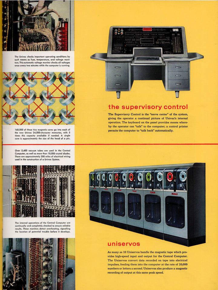 Remington Rand Univac Industrial Computers Vintage Salesmen's Advertising Book