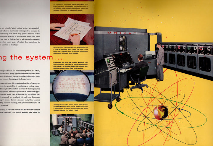 Remington Rand Univac Industrial Computers Vintage Salesmen's Advertising Book