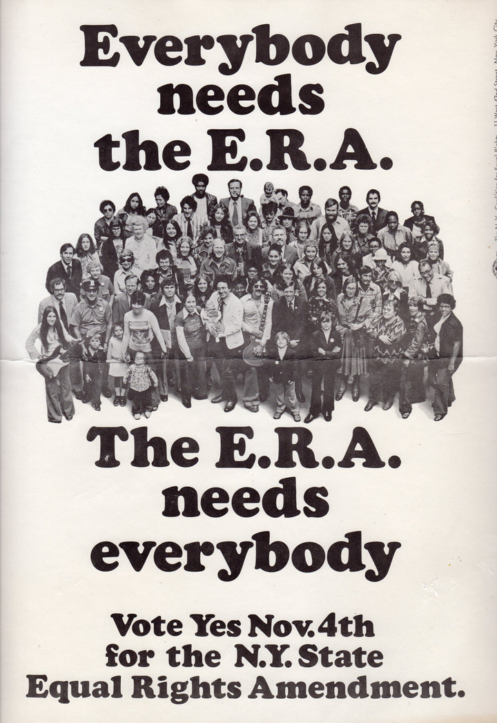 Equal Rights Amendment ERA Women's Rights Original Vintage Political Poster