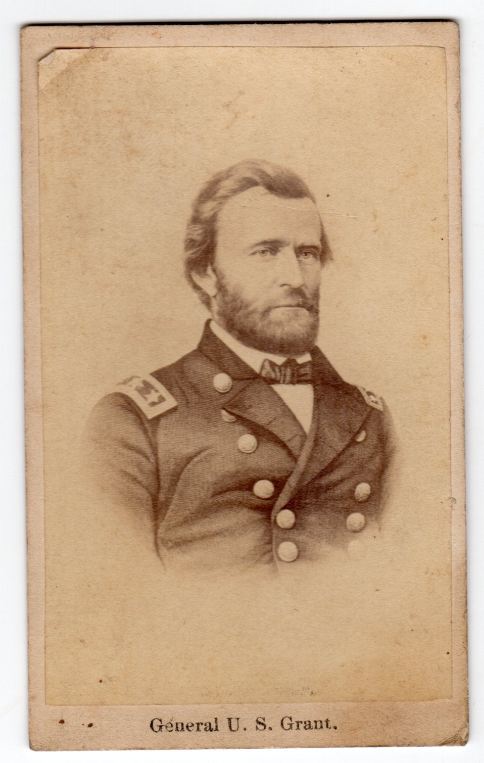 General Ulysses S. Grant American President Artistic Antique CDV Photograph