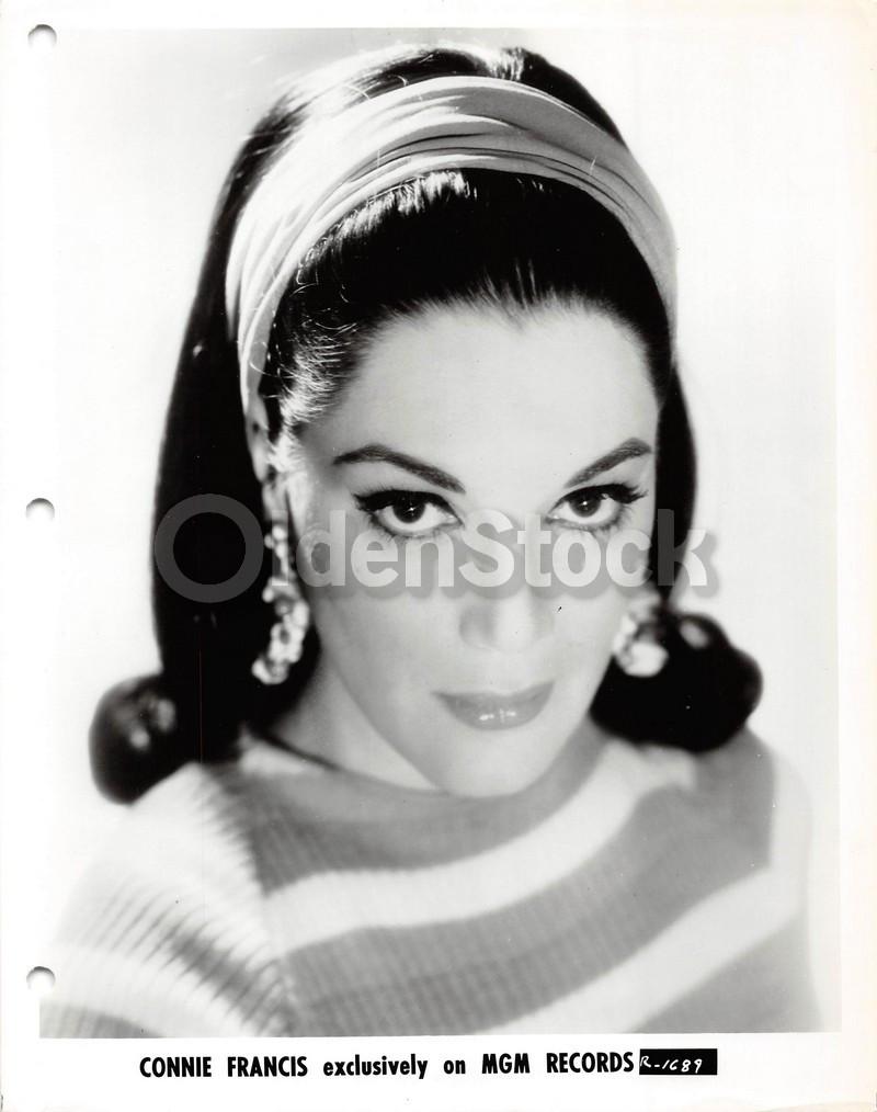 Connie Francis Pop Music Singer Piercing Eyes Vintage MGM Records 8x10 Promo Pho