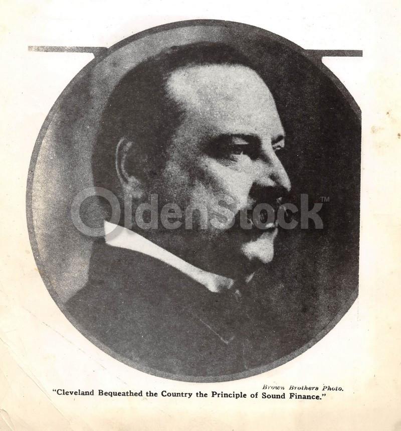 President Grover Cleveland Antique Brown Brothers News Press Photo