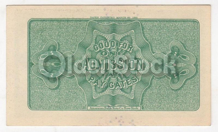 Abraham Lincoln World Columbian Exposition Admission Ticket 1893