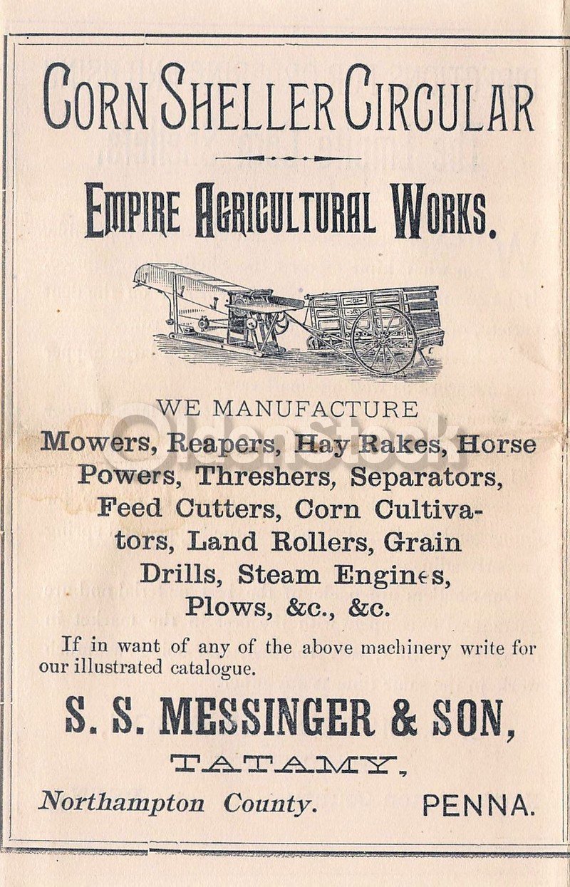 Empire Agricultural Machinery Antique Graphic Advertising Price List Flyer