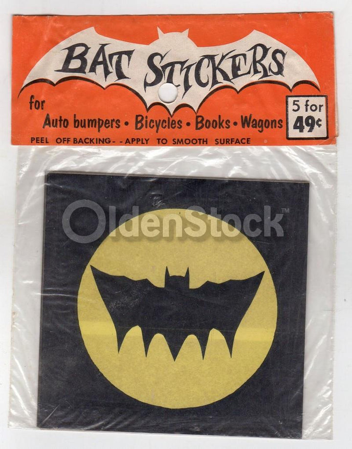 Batman Bat Signal Vintage 1960s Bumper Sticker Decals Set (5)