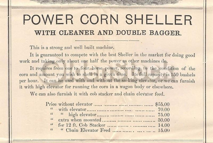 Empire Agricultural Machinery Antique Graphic Advertising Price List Flyer