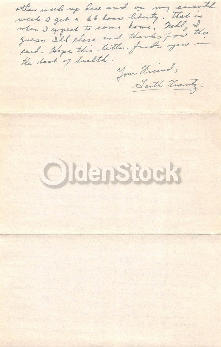 Great Lakes Naval Training Station Illinois WWII Sailor's Letter Home 1944