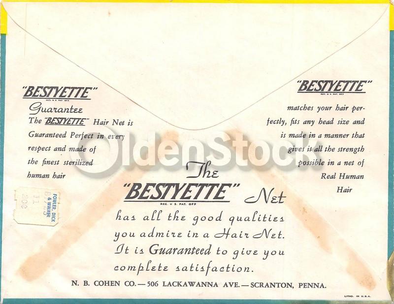 Bestyette Human Hair Net Vintage Women's Fashion Graphic Advertising