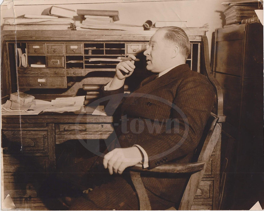 CAPTAIN NORRIS J. ASQUITH PILOT ANTIQUE NEWS PRESS PHOTO 1935 - K-townConsignments