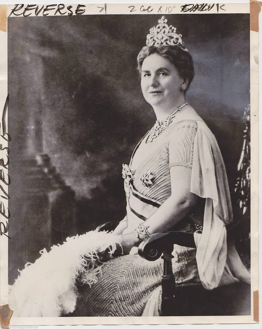 Queen Wilhelmina Holland Netherlands Royalty Vintage Peace Talk Press Photo 1939 - K-townConsignments