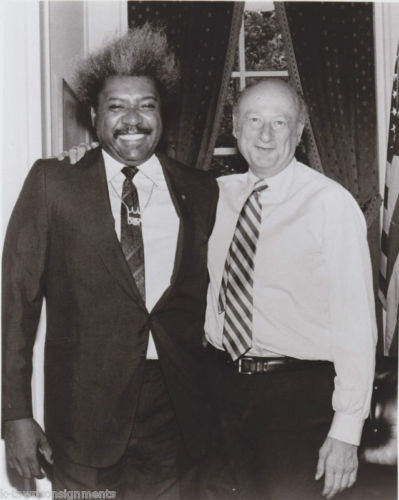 EDWARD KOCH NEW YORK MAYOR WITH DON KING VINTAGE POLITICAL PRESS PHOTO - K-townConsignments