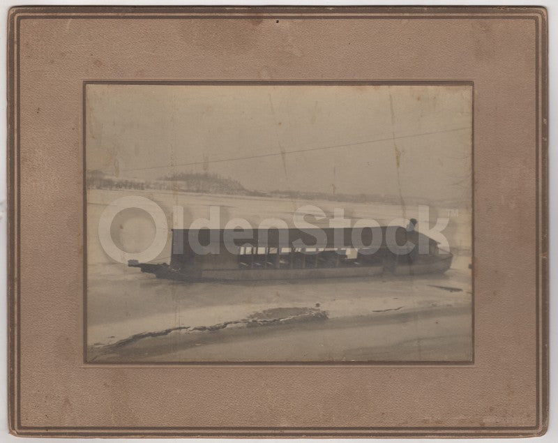 Susquehanna River Great Ice Jam Flood 1904 Antique Disaster Photos on Board Archive